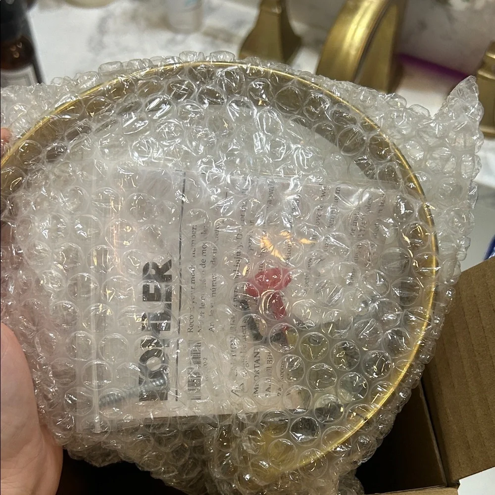 Kohler Gold Towel Ring - Picture 2 of 4